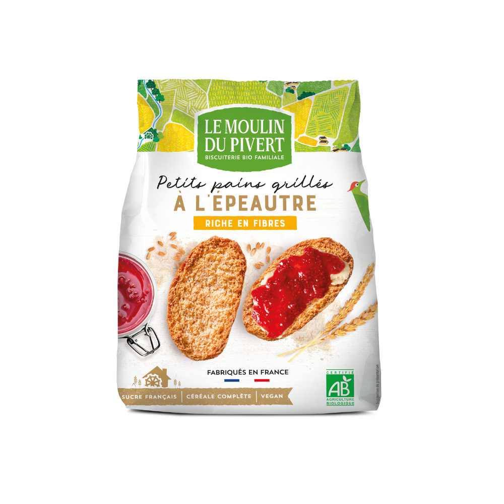 Petits pains grillés épeautre bio