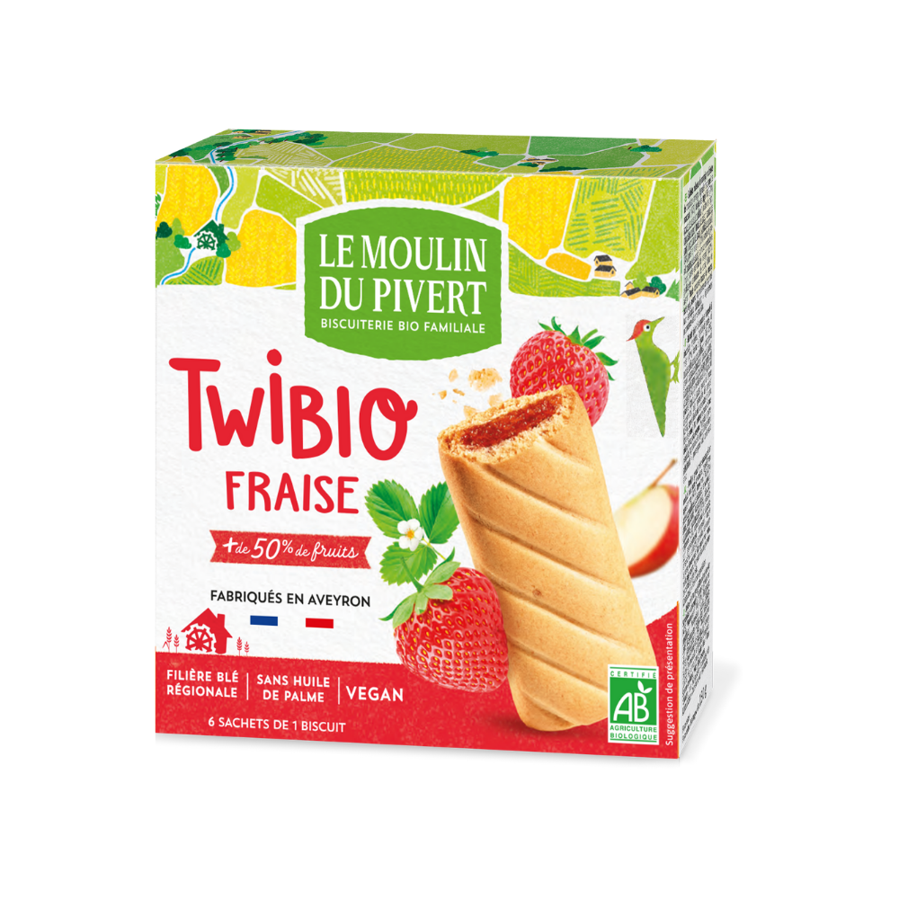 Twibio fourrés aux fraises