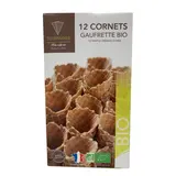 Cornets de glace gaufrette bio x 12