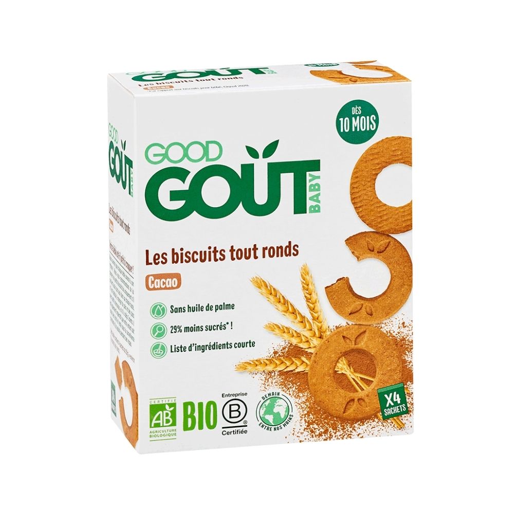Biscuits tout ronds cacao bio (dès 10 mois)