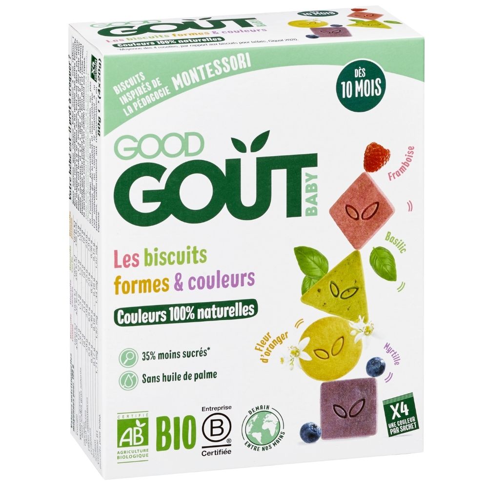 Les biscuits formes & couleurs bio (dès 10 mois)