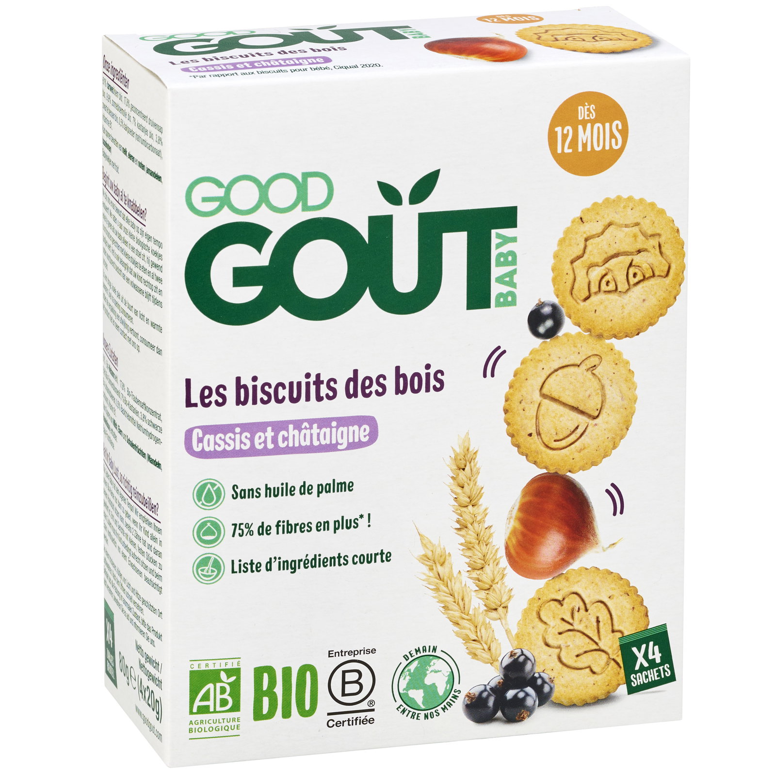 Les biscuits des bois bio (dès 12 mois)