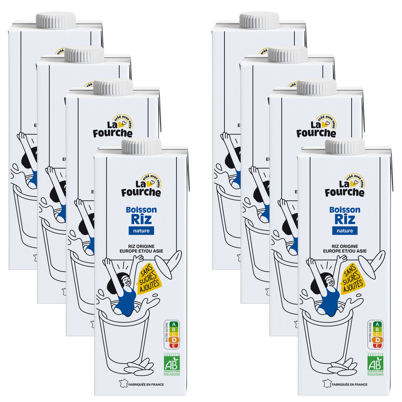 Boisson riz bio - 8x1L