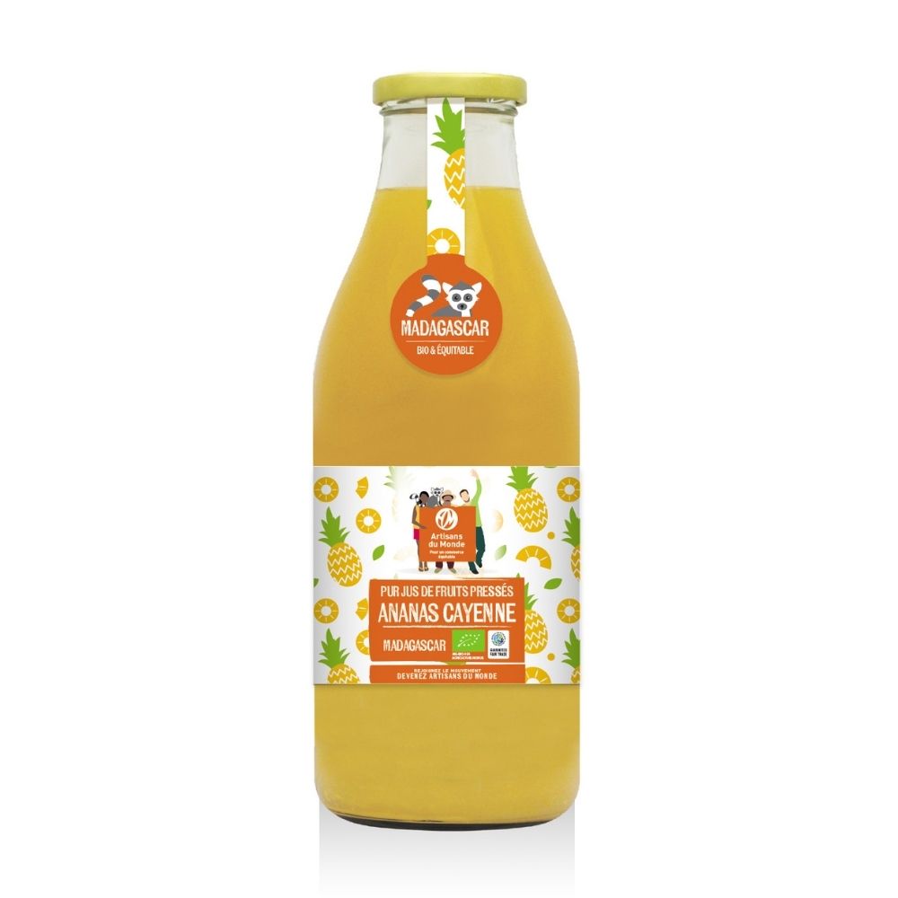 Jus d'ananas cayenne bio équitable