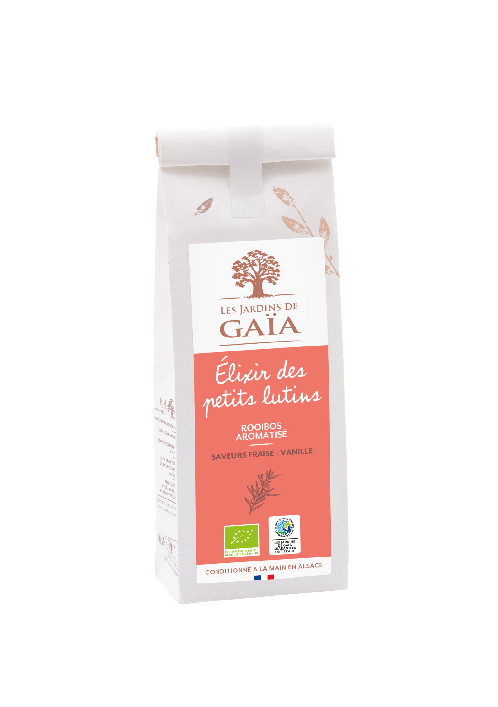Rooibos Elixir des petits lutins - fraise, vanille bio et équitable