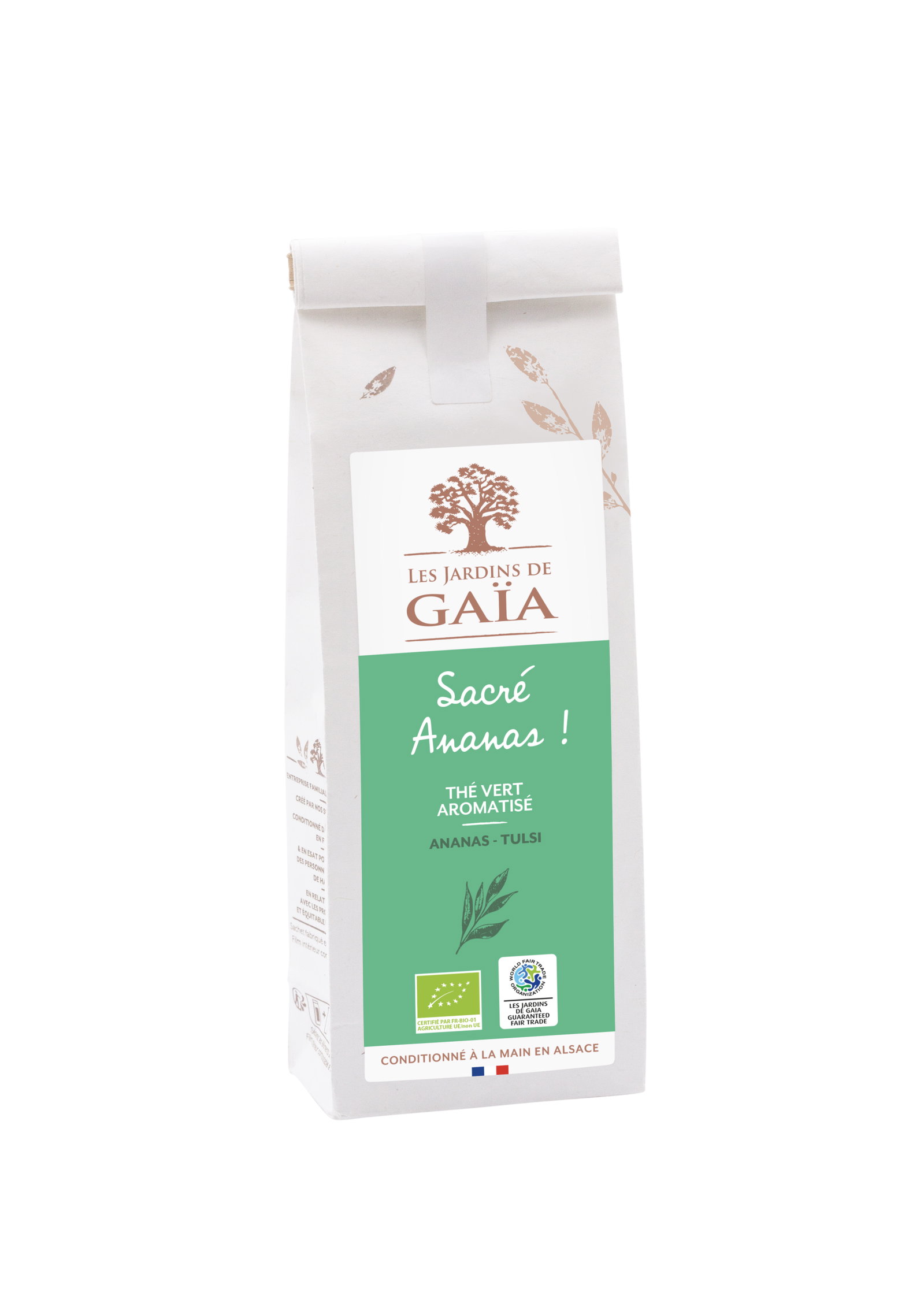 Thé vert Sacré Ananas - tulsi bio et équitable