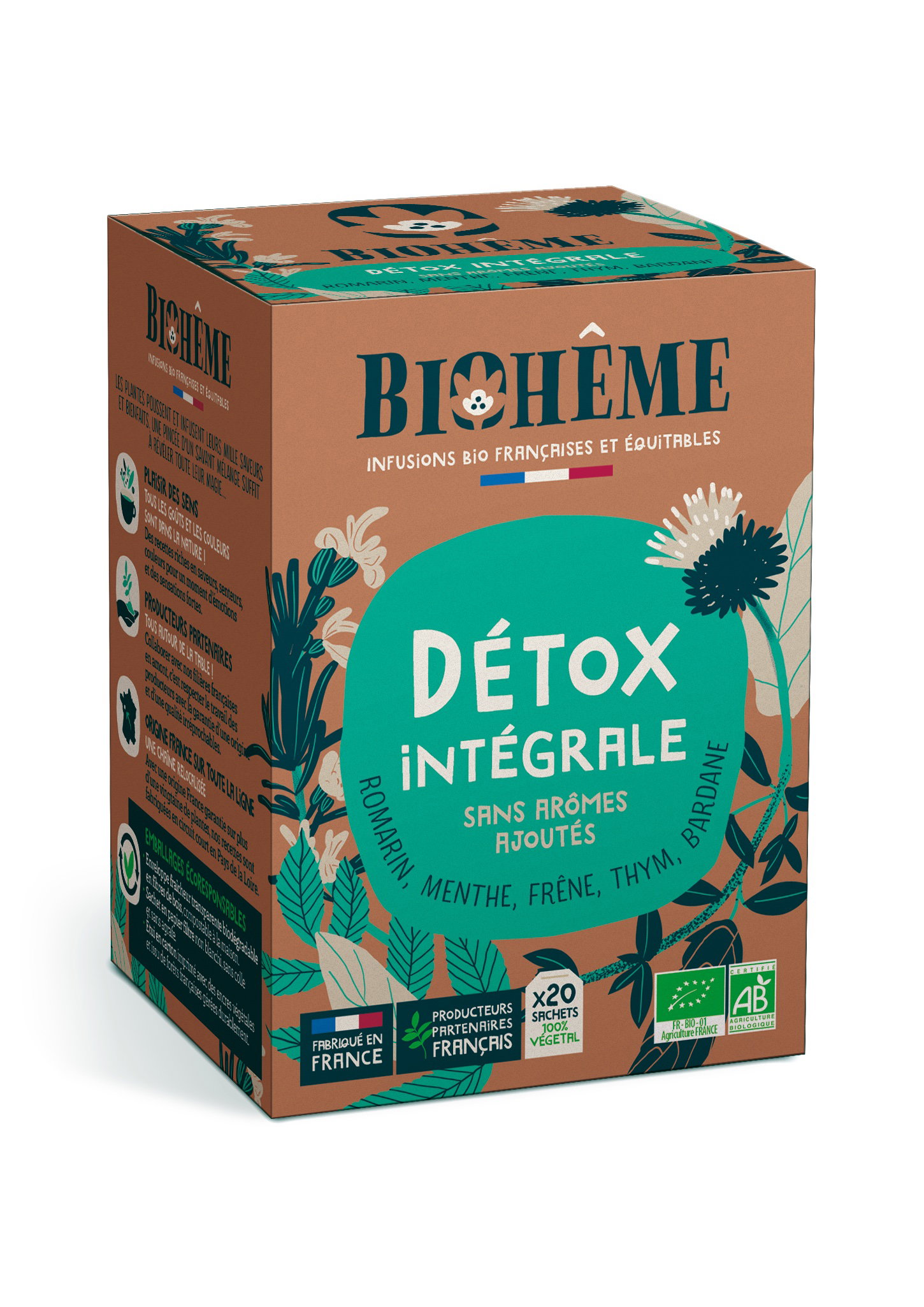 Infusion Détox - romarin menthe thym bio x 20