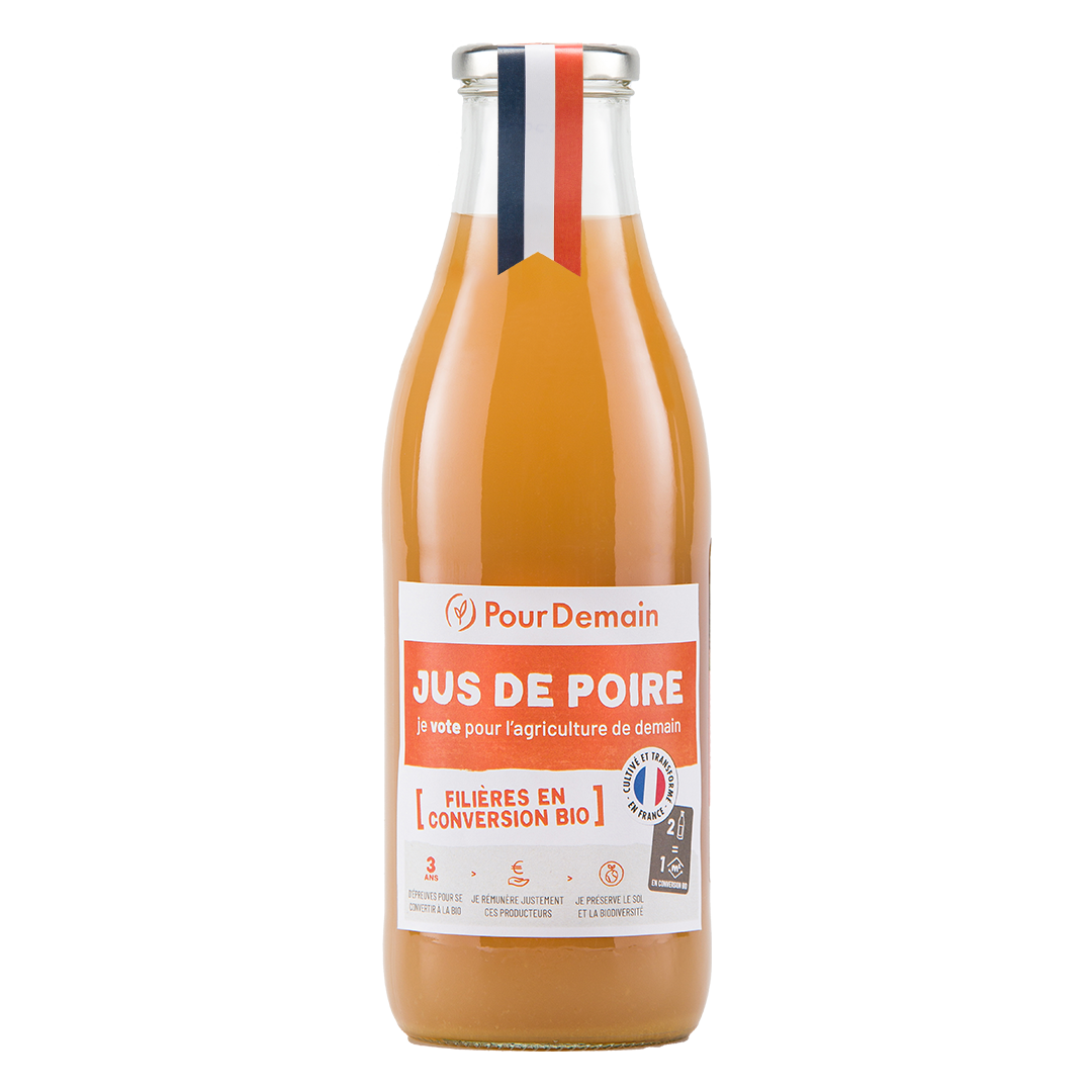 Pur jus de poire en conversion