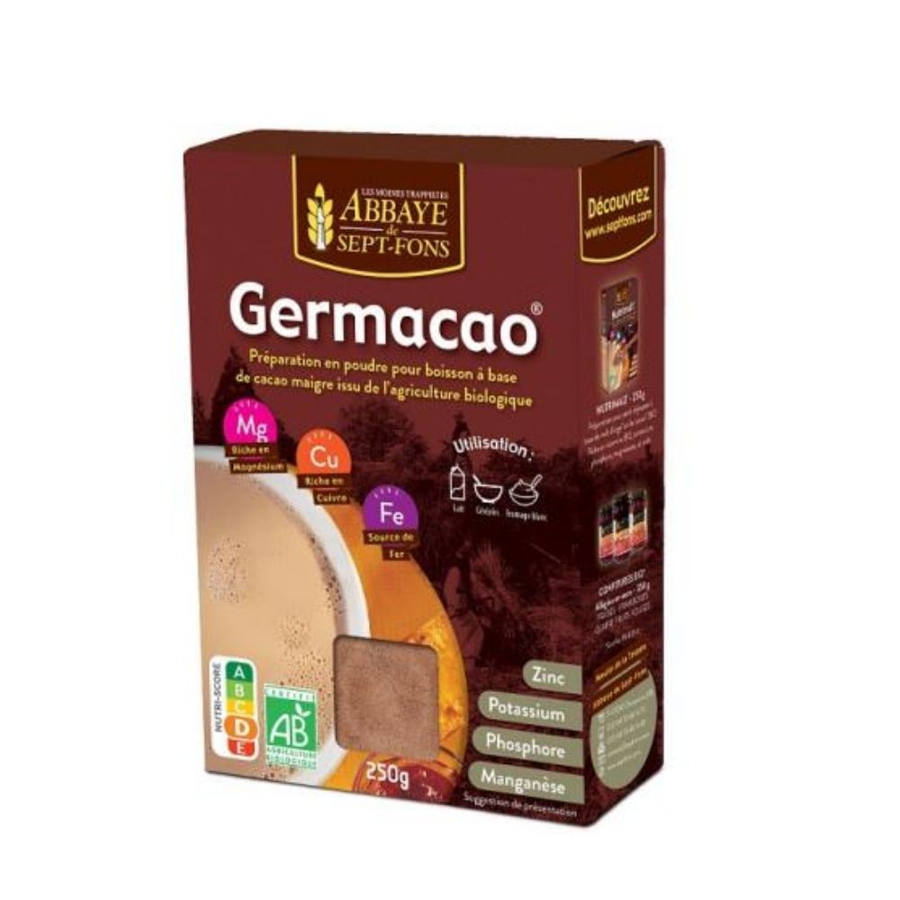 Préparation en poudre cacao 30% céréales Germacao bio