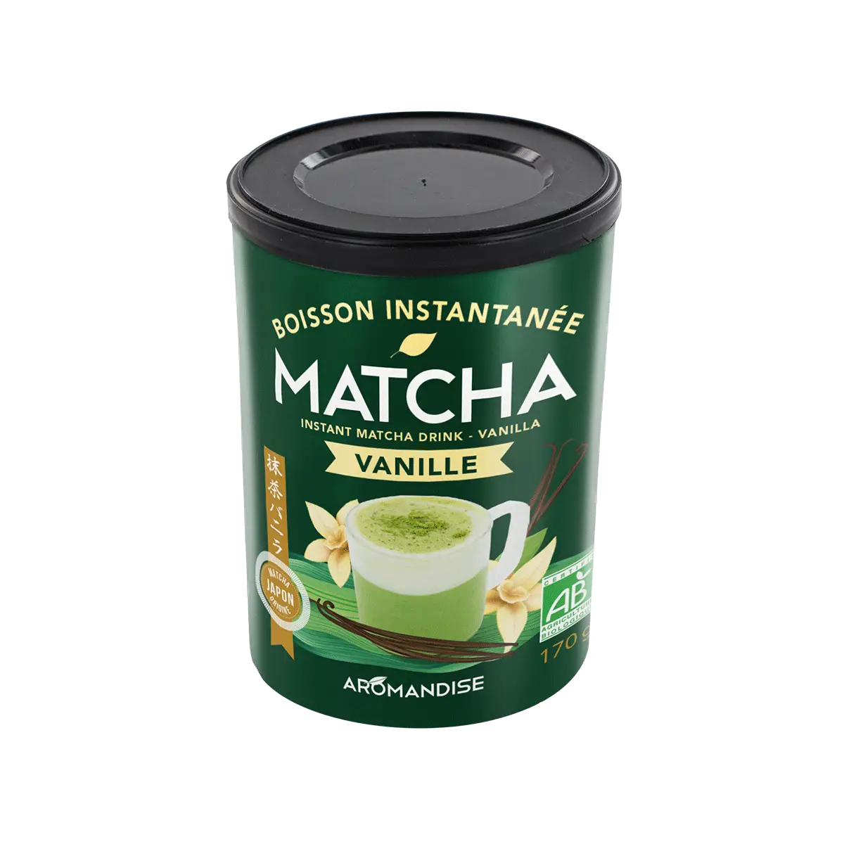 Matcha vanille latte instantané bio
