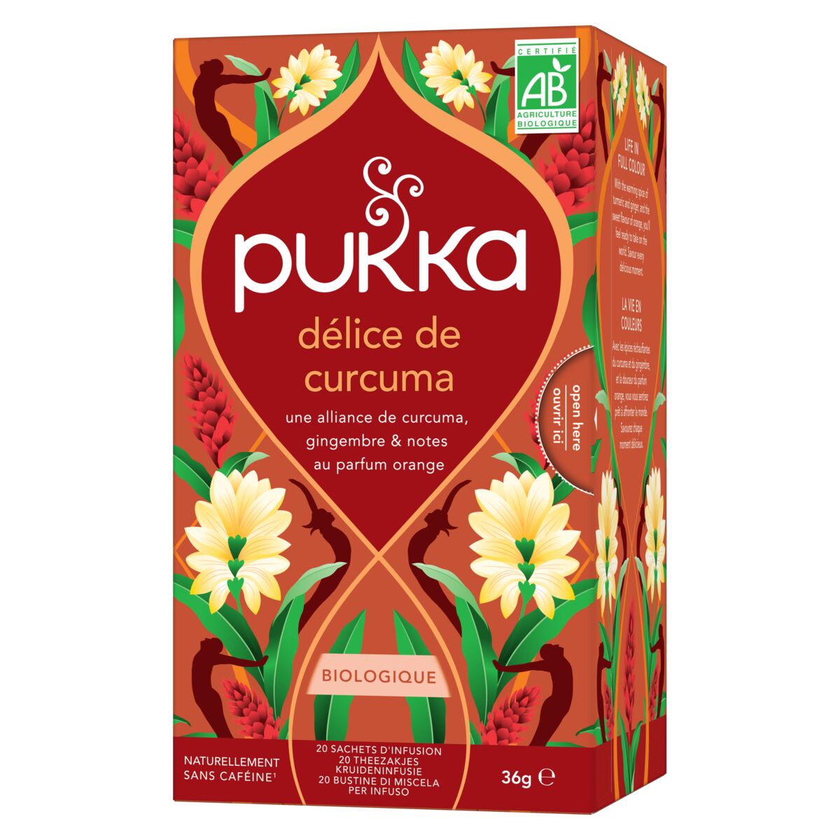 Infusion curcuma gingembre et orange bio x 20