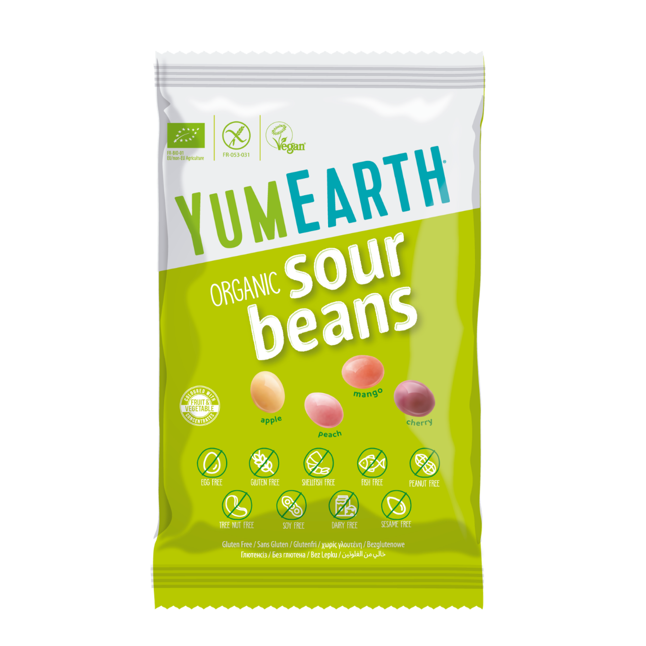 Bonbons gelifiés acidulés bio