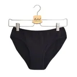 XXS - culotte menstruelle noire en coton bio (12/14 ans)