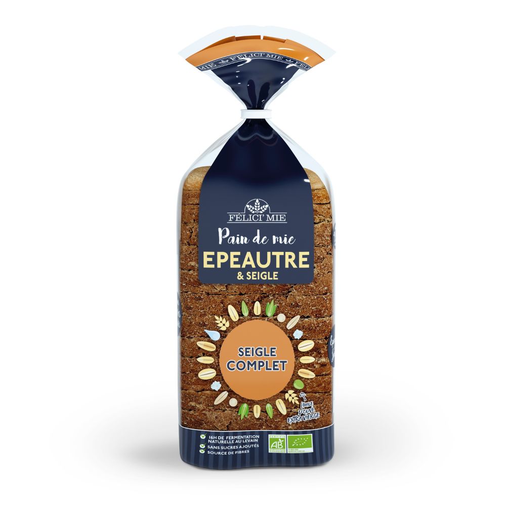 Pain de mie épeautre seigle bio