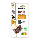 Chocolat noir 56% éclats d'amandes, de caramel et fleur de sel bio et équitable
