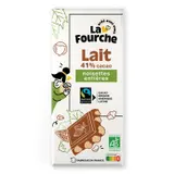 Chocolat au lait 41% noisettes entières bio et équitable