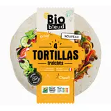 Tortillas wraps de blé fraîches bio et équitable - env 22cm - x4