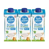 Crème fraîche légère de Normandie UHT 15%MG bio et équitable - 3 x 20cl