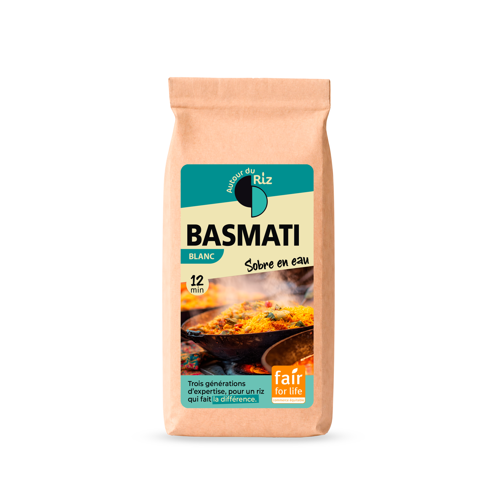 Riz basmati blanc bio et équitable - Agriculture sobre en eau