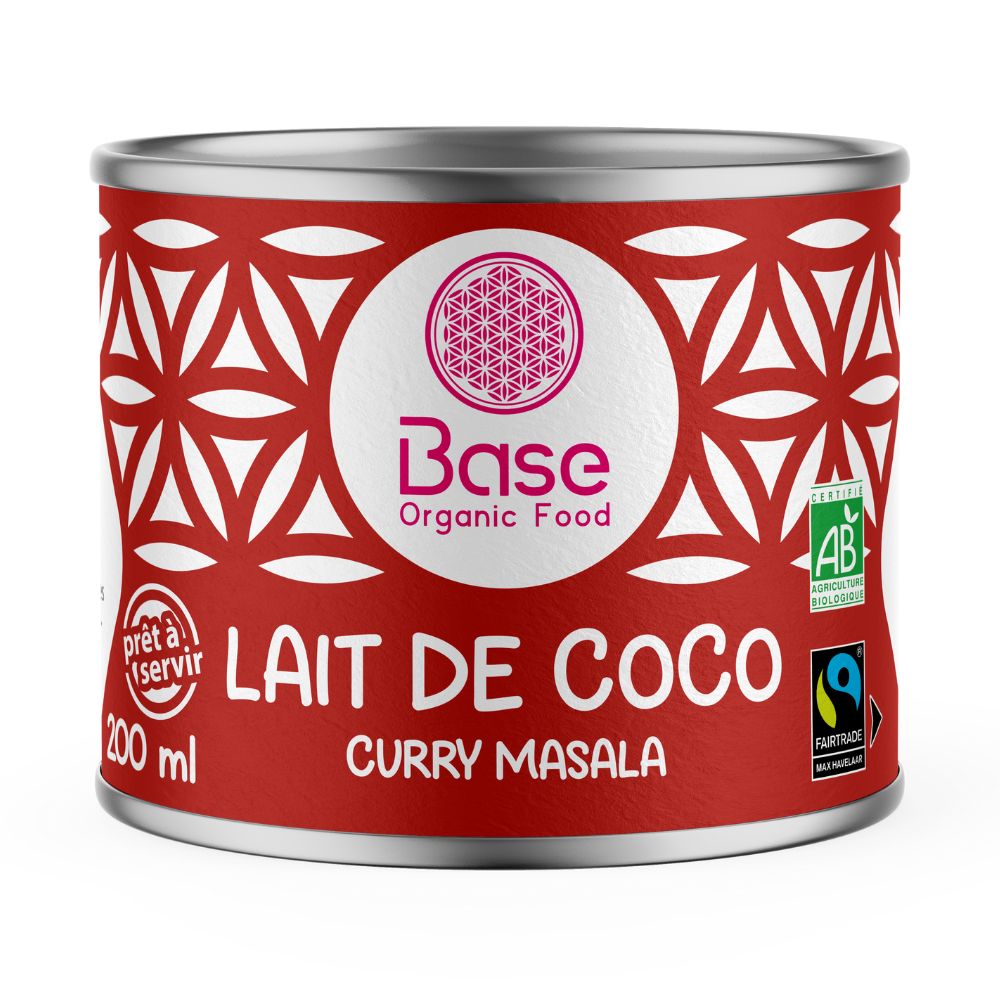 Lait de coco curry masala équitable & bio