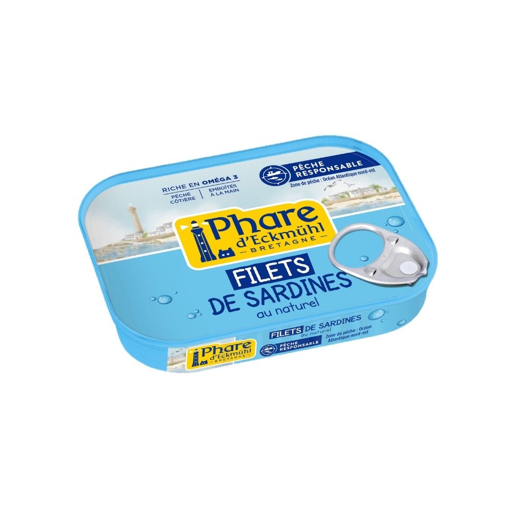 Filets de sardines pêche responsable au naturel