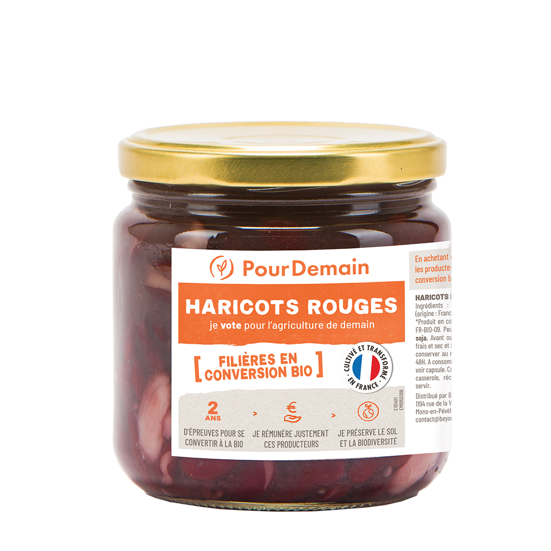Haricots rouges en conversion