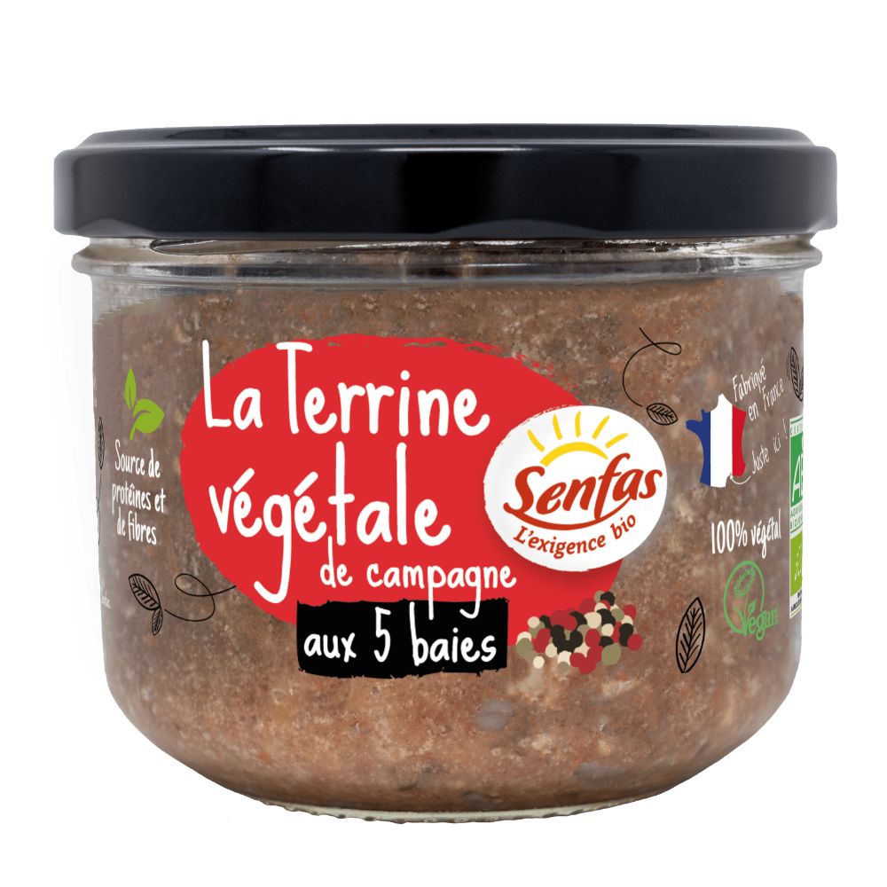 Terrine de campagne végétale 5 baies bio