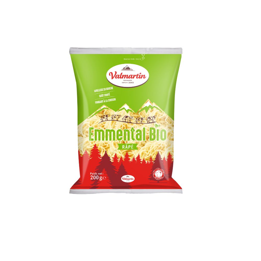 Fromage râpé emmental bio - 200g