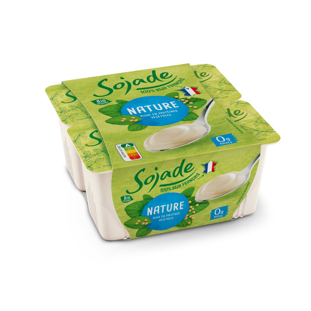 Dessert végétal soja nature bio x4