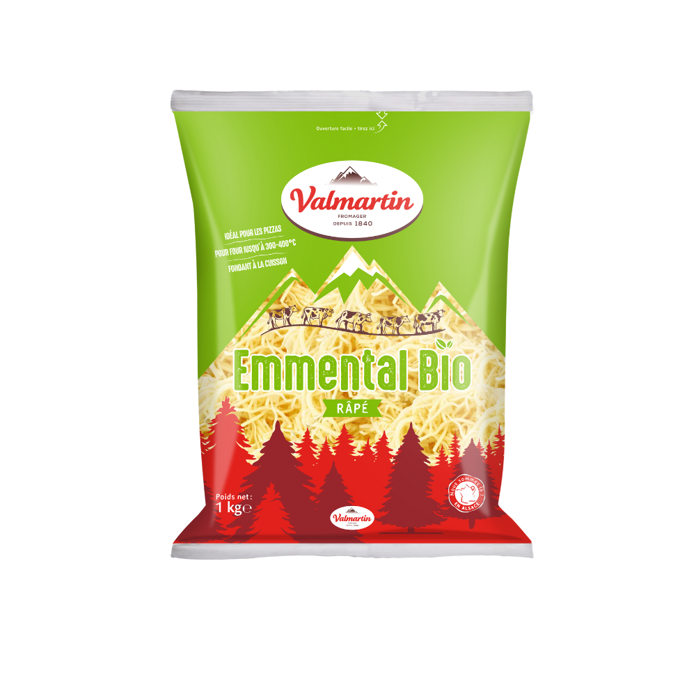 Fromage râpé emmental bio - 1kg