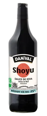 Sauce de soja shoyu réduit en sel bio