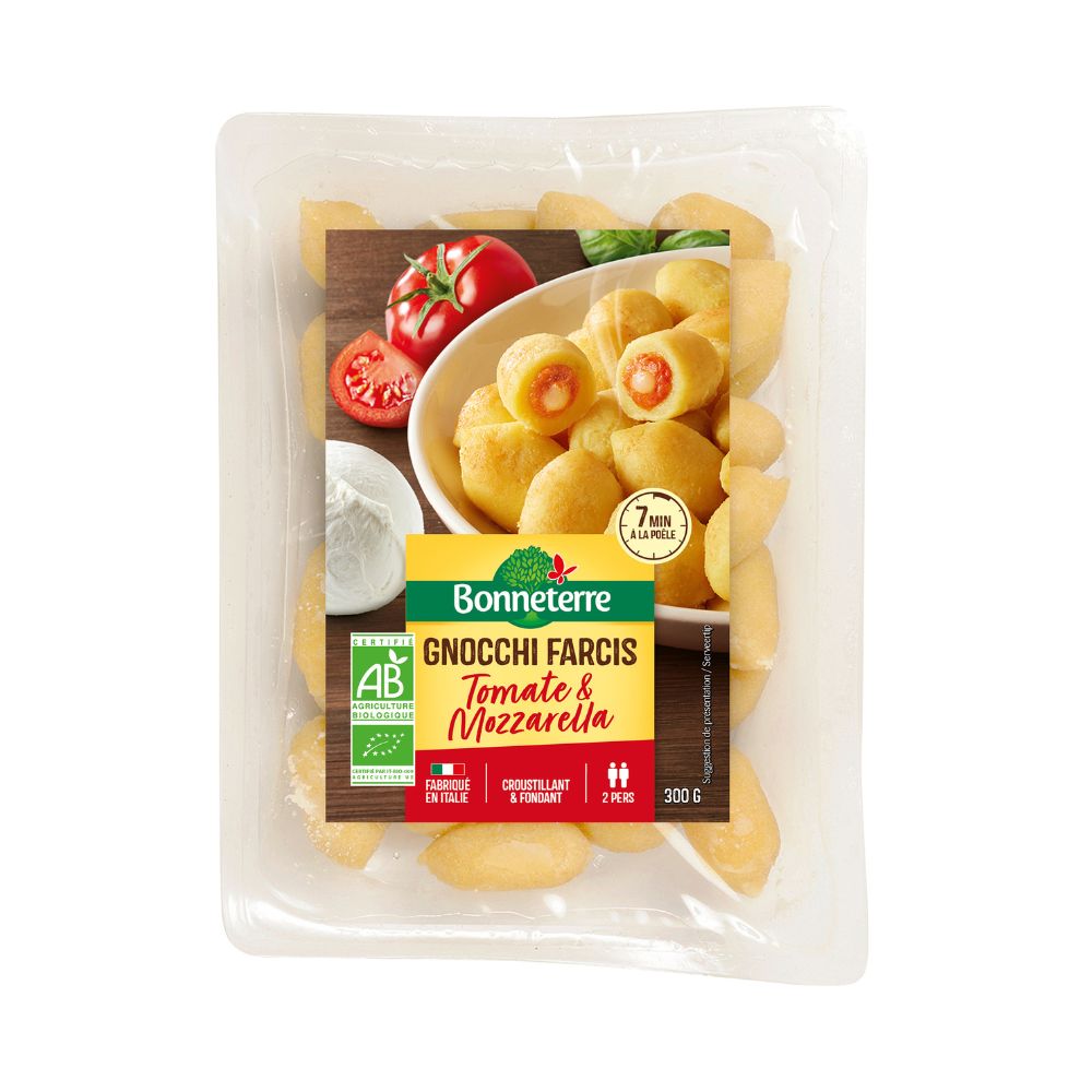 Gnocchi frais farcis tomate mozzarella bio