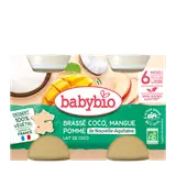 Brassé végétal au lait de coco - mangue pomme (dès 6 mois) - 2x130g