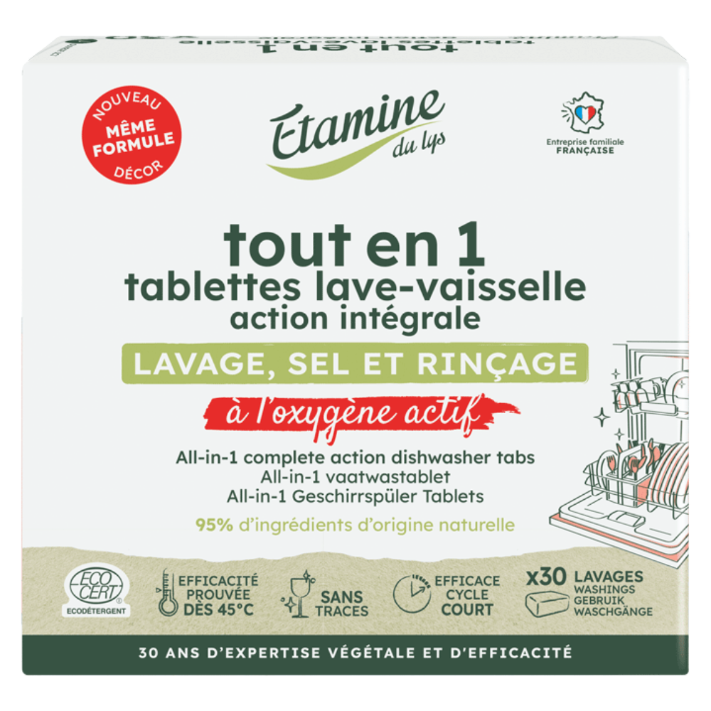 Tablettes lave vaisselle tout en un action intégrale x 30
