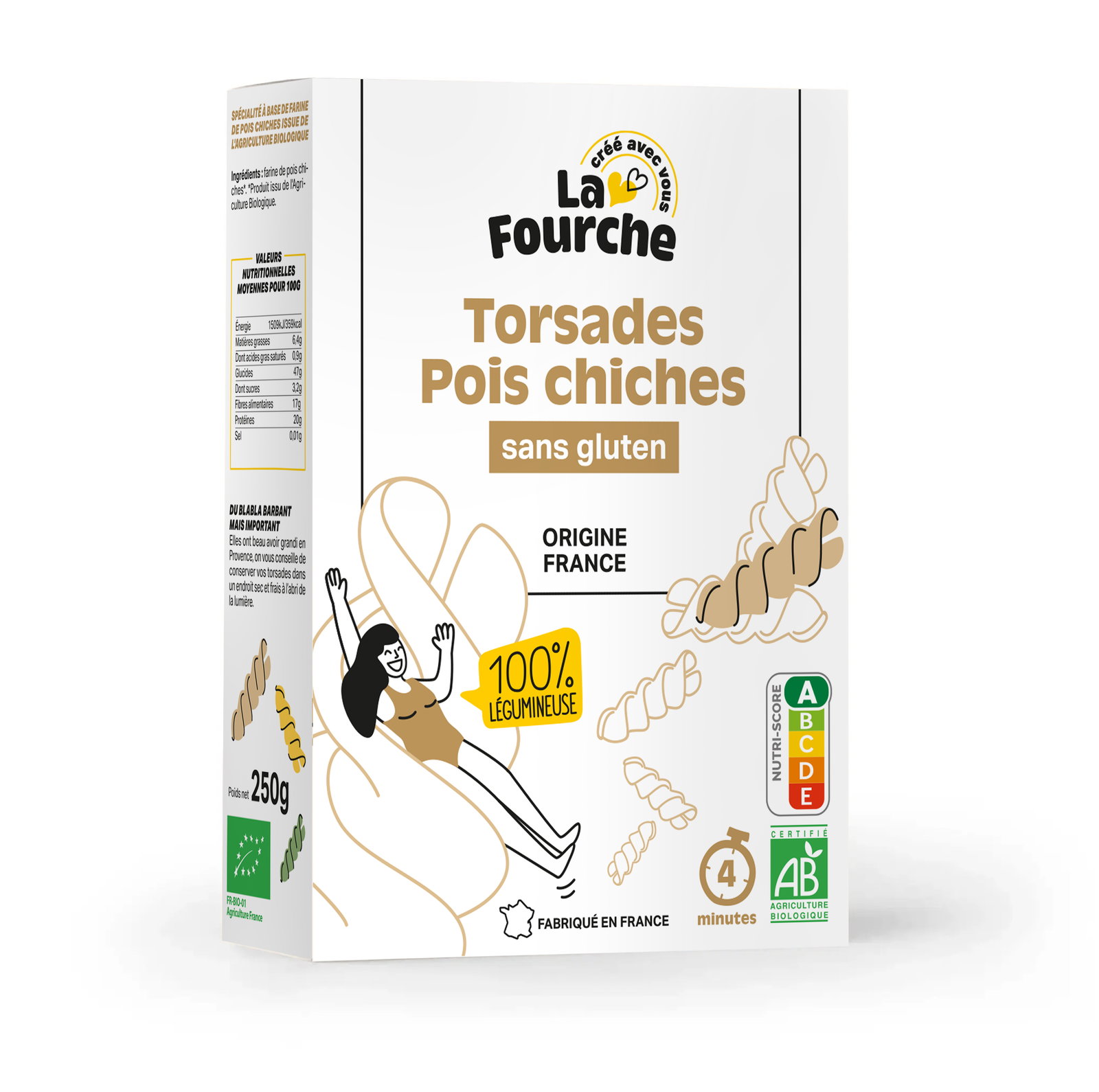 Torsades de pois chiches bio