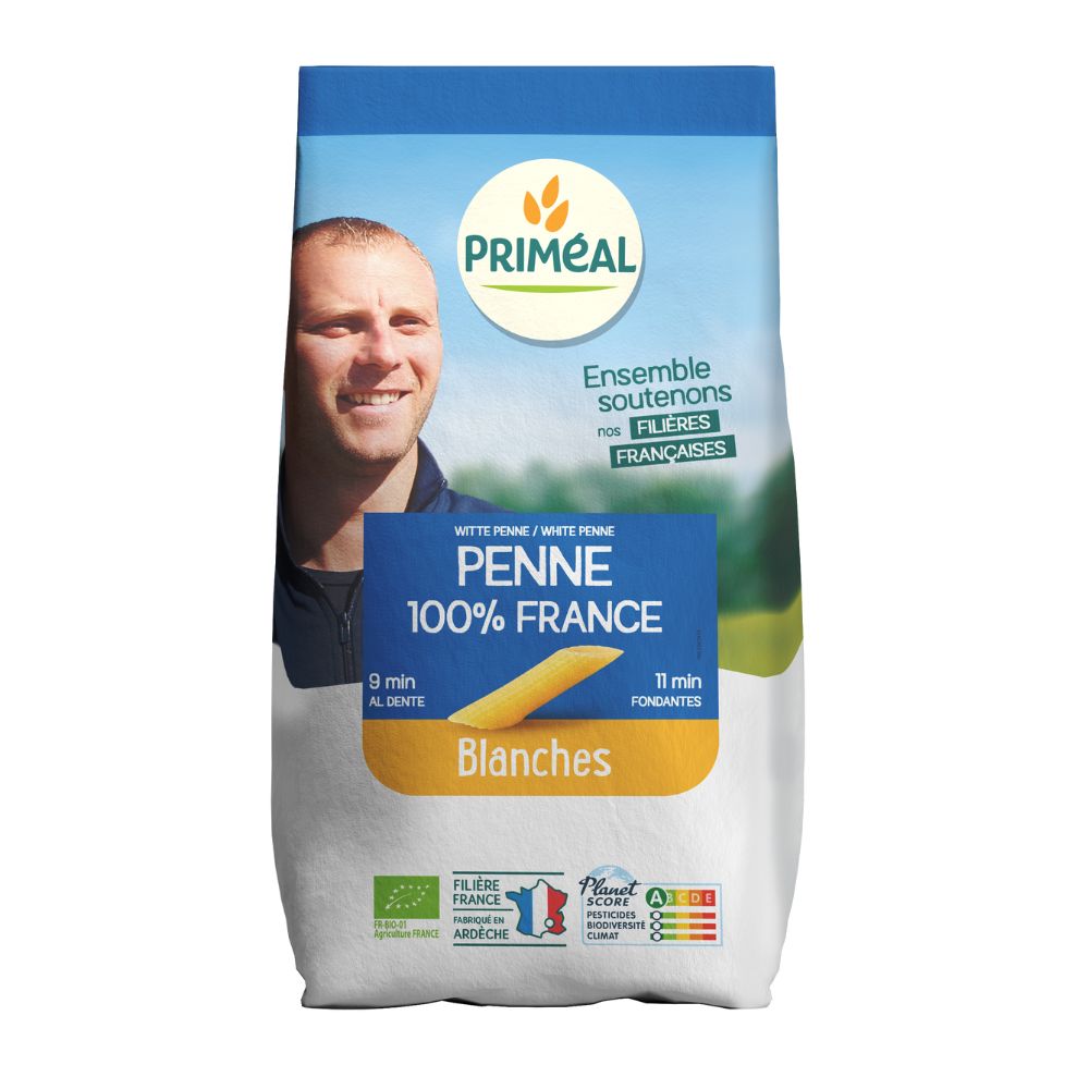 Penne blanches origine France bio