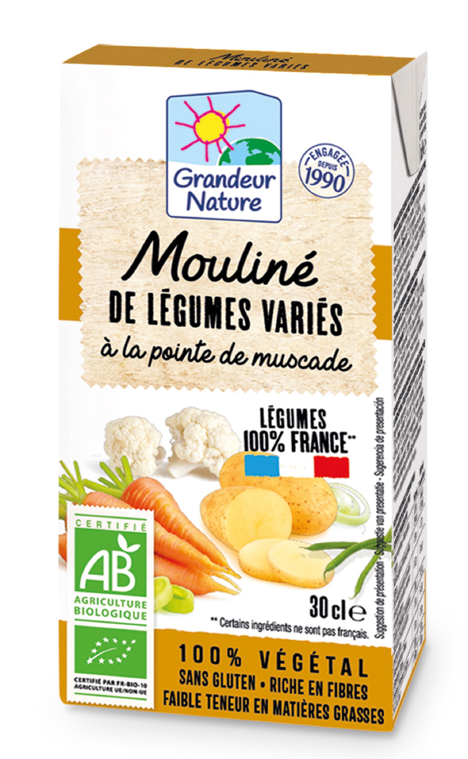 Mouliné légumes variés bio