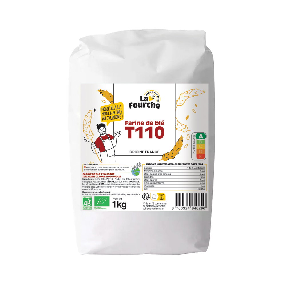 Farine de blé T110 bio