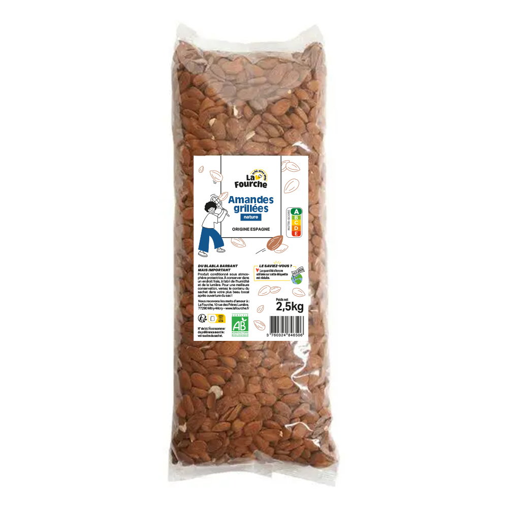 Amandes grillées nature bio