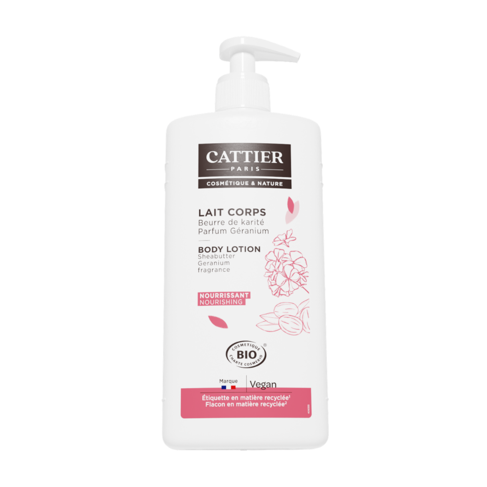 Lait nourrissant karité géranium
