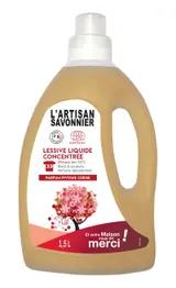Lessive liquide concentré parfum pivoine cerise