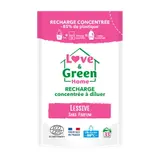 Recharge concentrée à diluer de lessive sans parfum hypoallergénique certifiée Ecodétergent