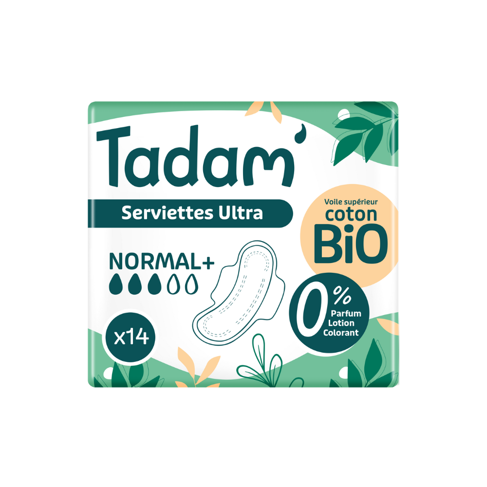 Serviettes dermo-sensitives ultra normal + x 14