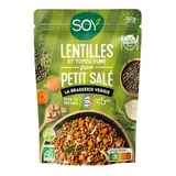 Doy lentilles et tofu fumé façon petit salé bio