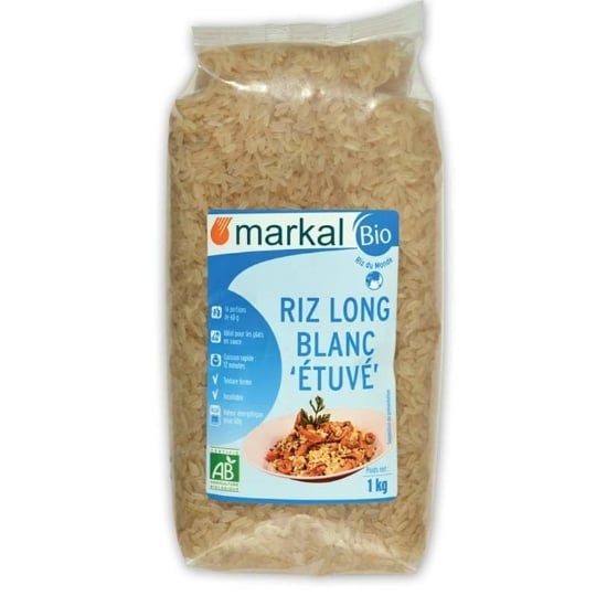 Riz Long Blanc Etuve 1kg - Markal MARKAL