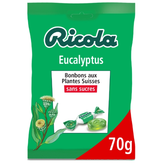 Bonbons eucalyptus s/sucres RICOLA