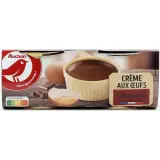 AUCHAN Crème aux œufs au chocolat