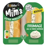 SODEBO Les Mim's sandwich fromage ail et fines herbes