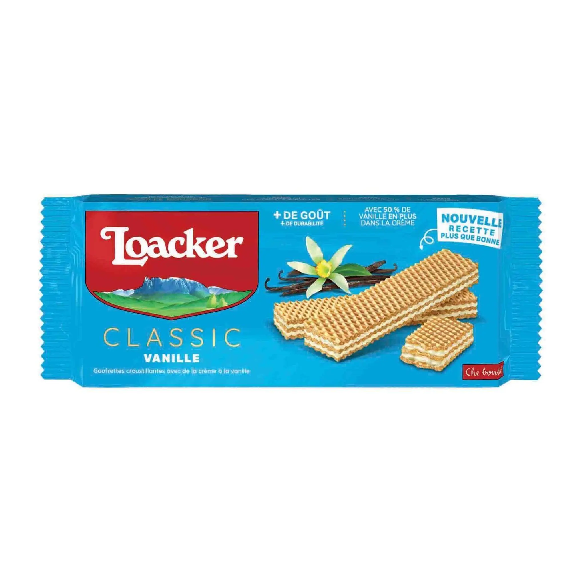 LOACKER Gaufrettes croustillantes fourrées à la crème vanille