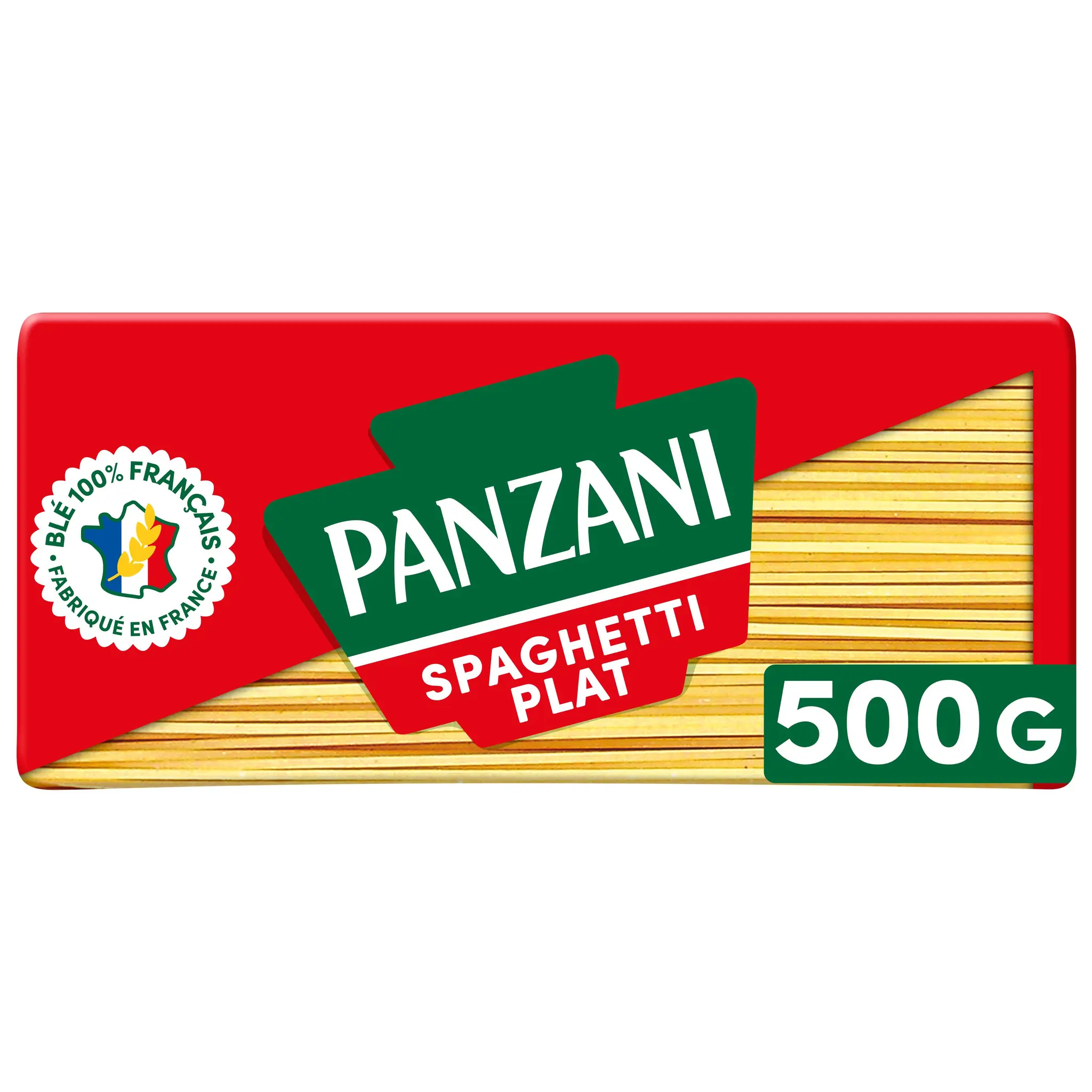 PANZANI Spaghetti plat blé français